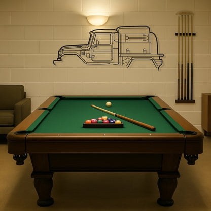 Toyota Land Cruiser FJ 40 Tray Set Series Metal Wall Art Silhouette