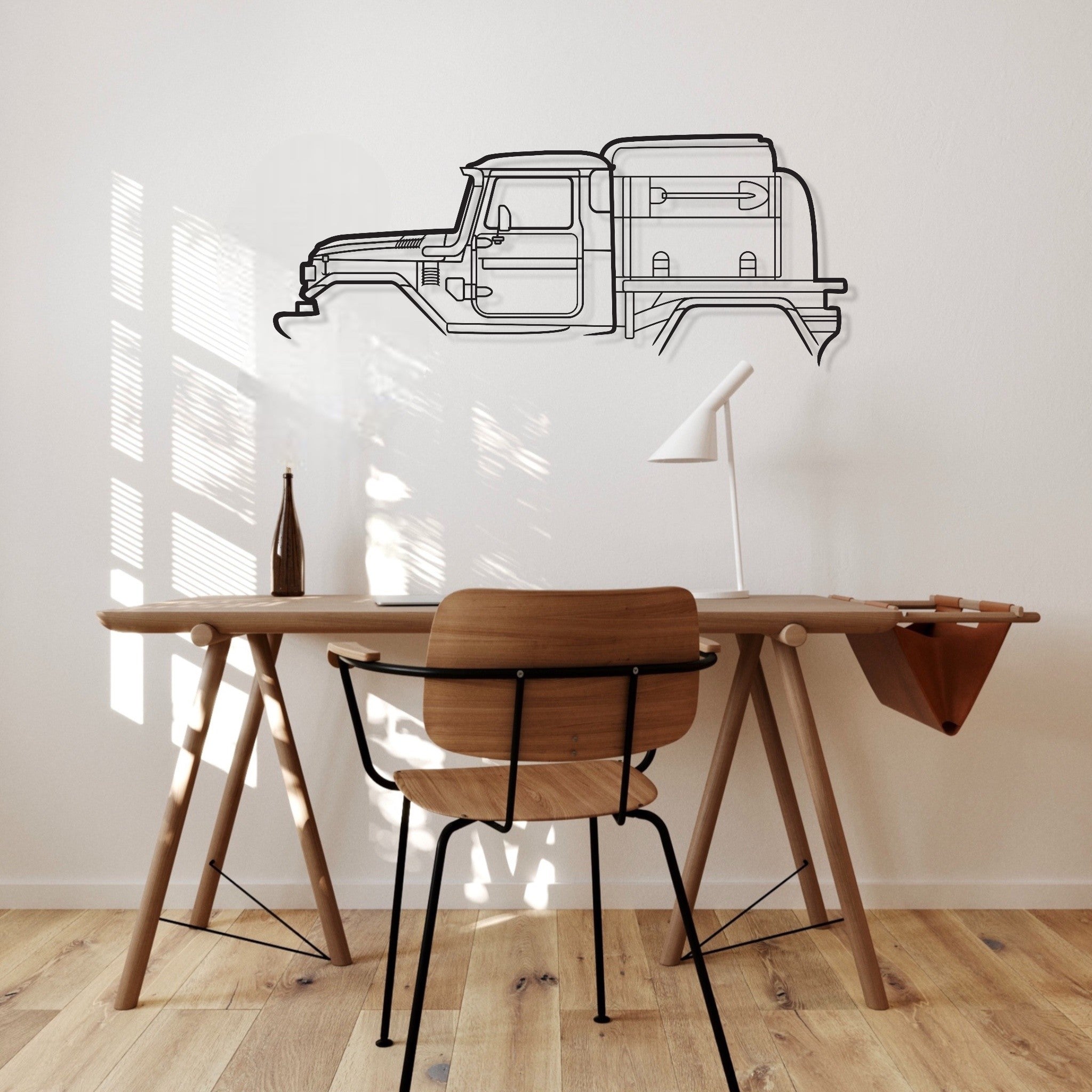 Toyota Land Cruiser FJ 40 Tray Set Series Metal Wall Art Silhouette