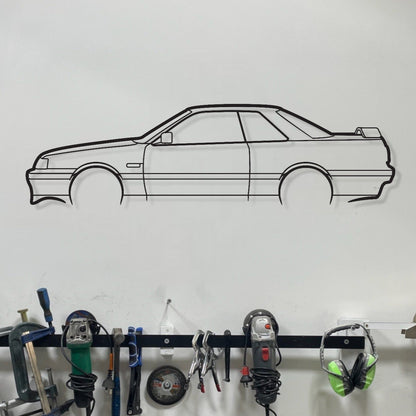 Nissan Skyline R31 GTS-X Metal Wall Art Silhouette