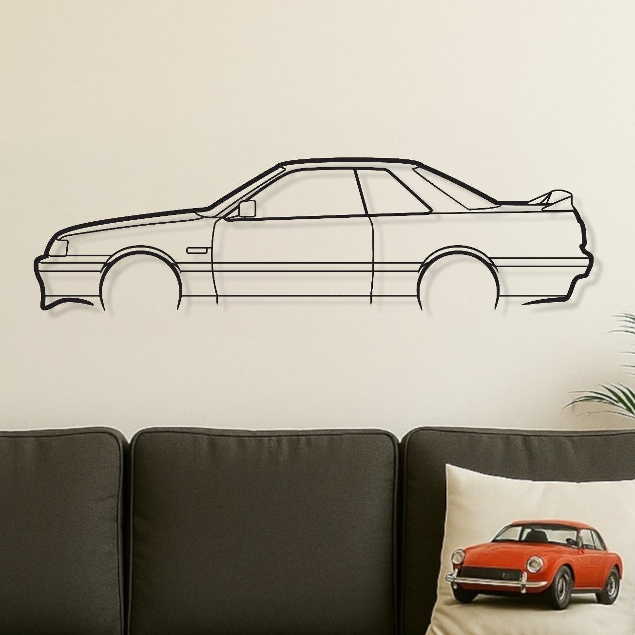 Nissan Skyline R31 GTS-X Metal Wall Art Silhouette
