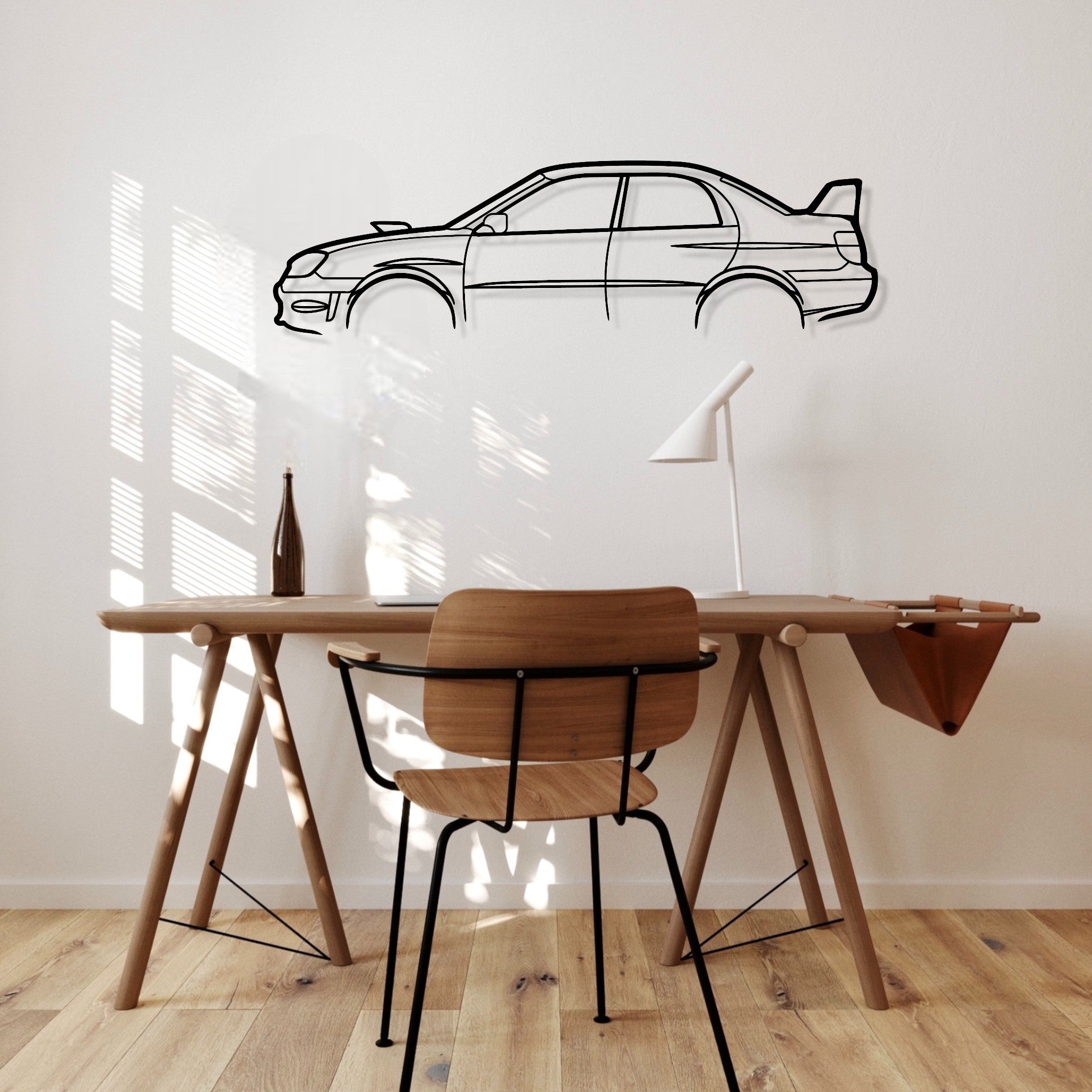 Subaru Impreza WRX 2006 Metal Wall Art Silhouette