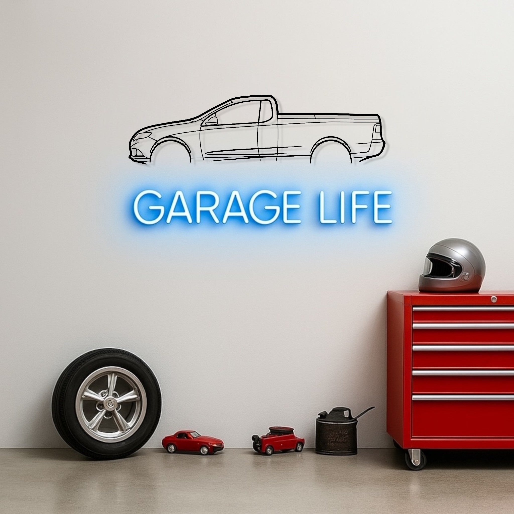 Ford Falcon FG XR6 UTE Metal Wall Art Silhouette