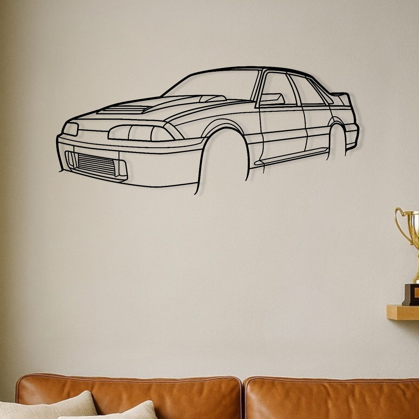Holden VL Walkinshaw Metal Wall Art Perspective Silhouette