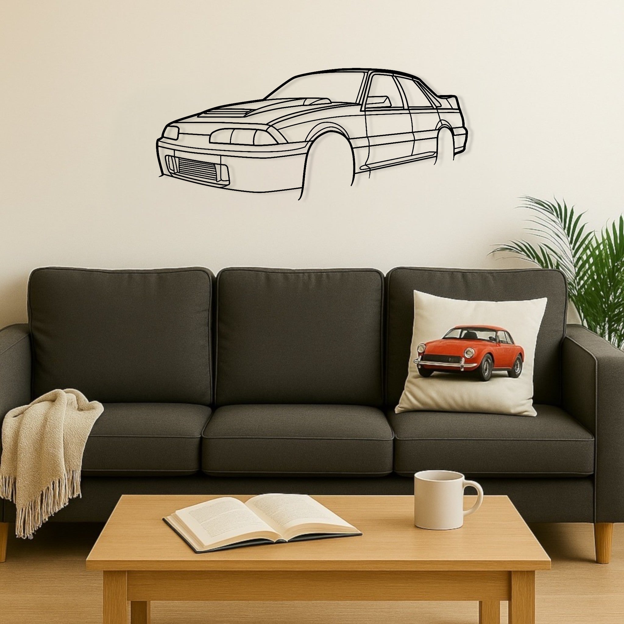 Holden VL Walkinshaw Metal Wall Art Perspective Silhouette