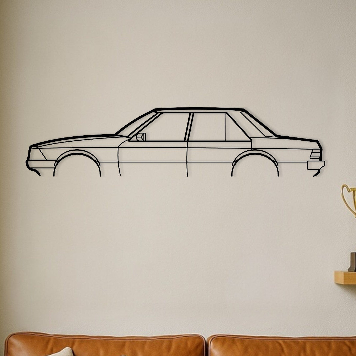 Ford Falcon XD Metal Wall Art Silhouette