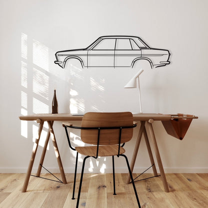 Datsun 1600 4 Door Metal Wall Art