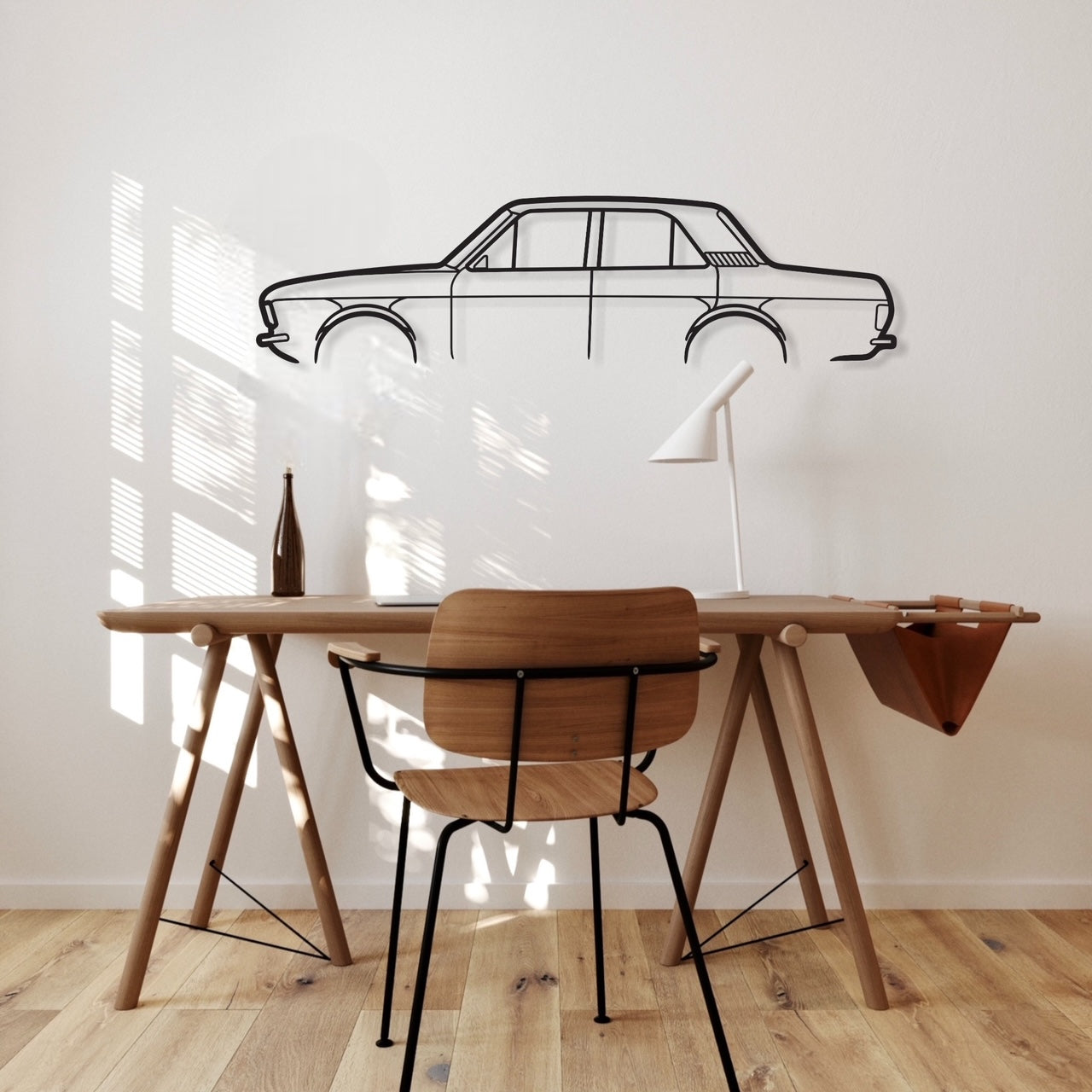 Ford Cortina MK2 4Door Metal Wall Art