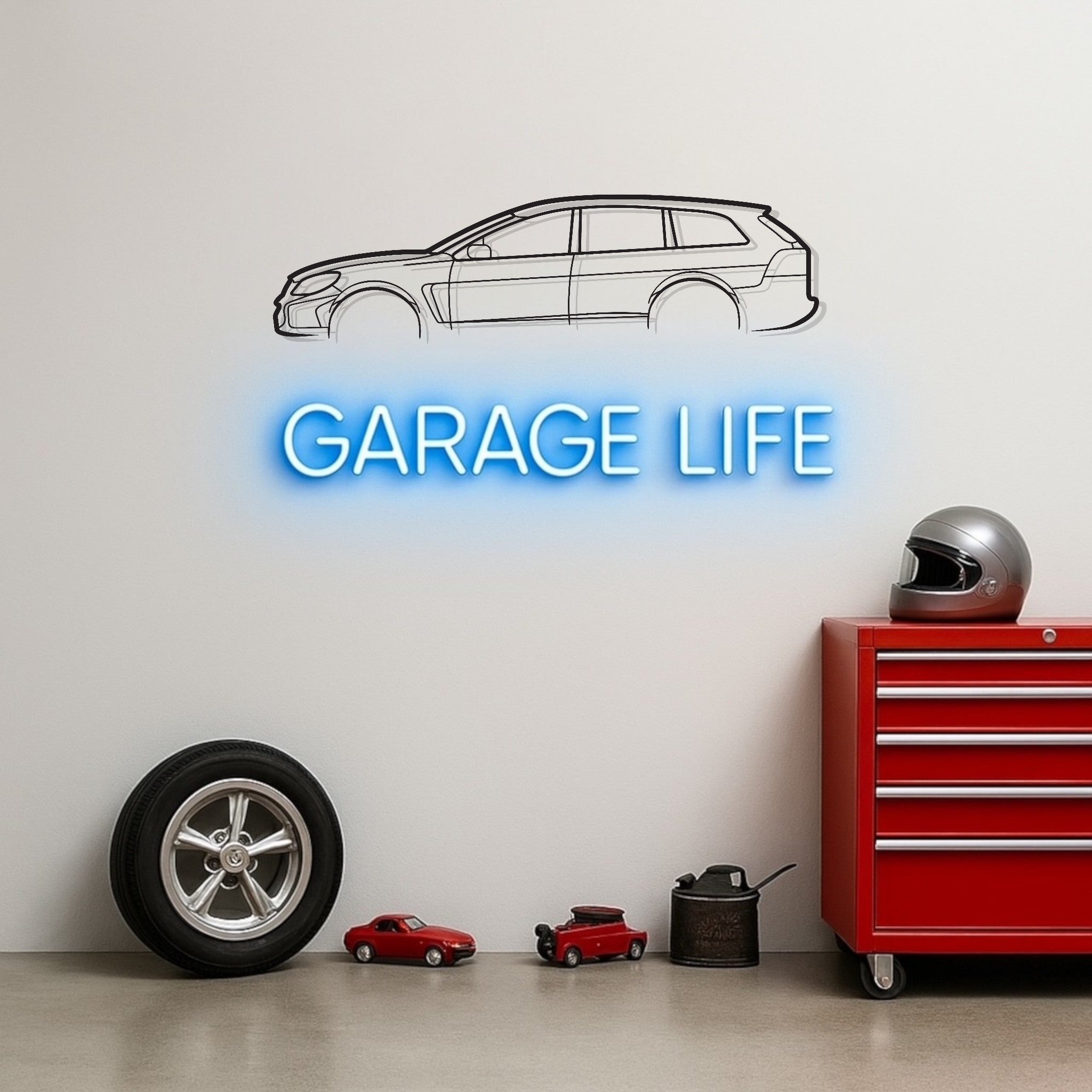 Holden Commodore VF Sports Wagon Car Metal Wall Art - Custom Car ...