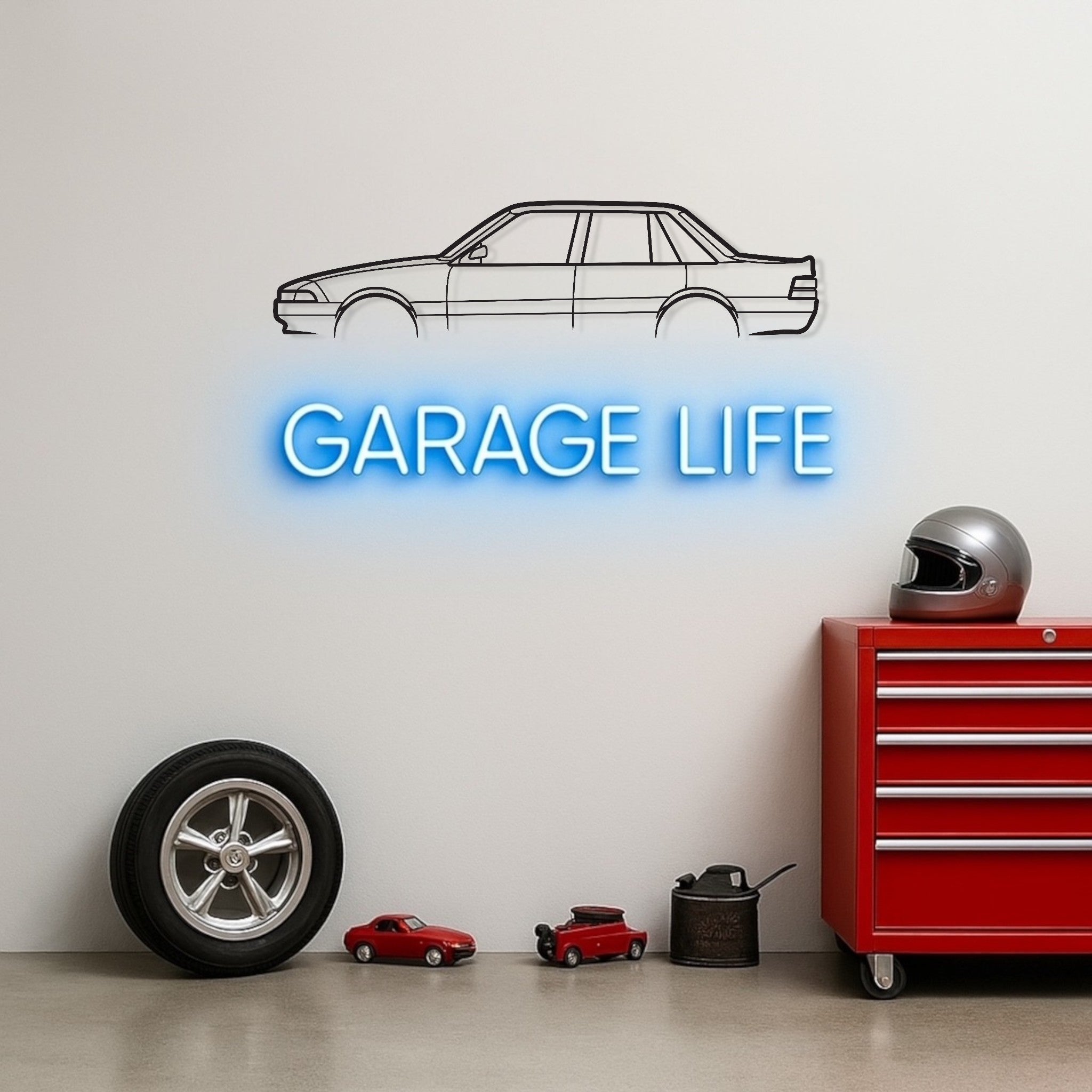 Holden Commodore VL Calais Metal Wall Art Silhouette