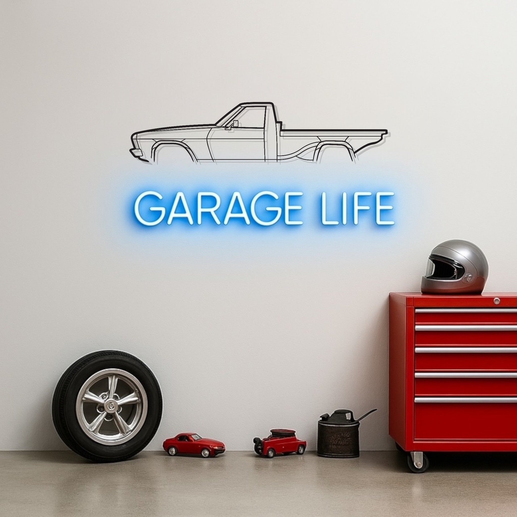 Holden Kingswood HQ 1 Tonner Metal Wall Art Silhouette