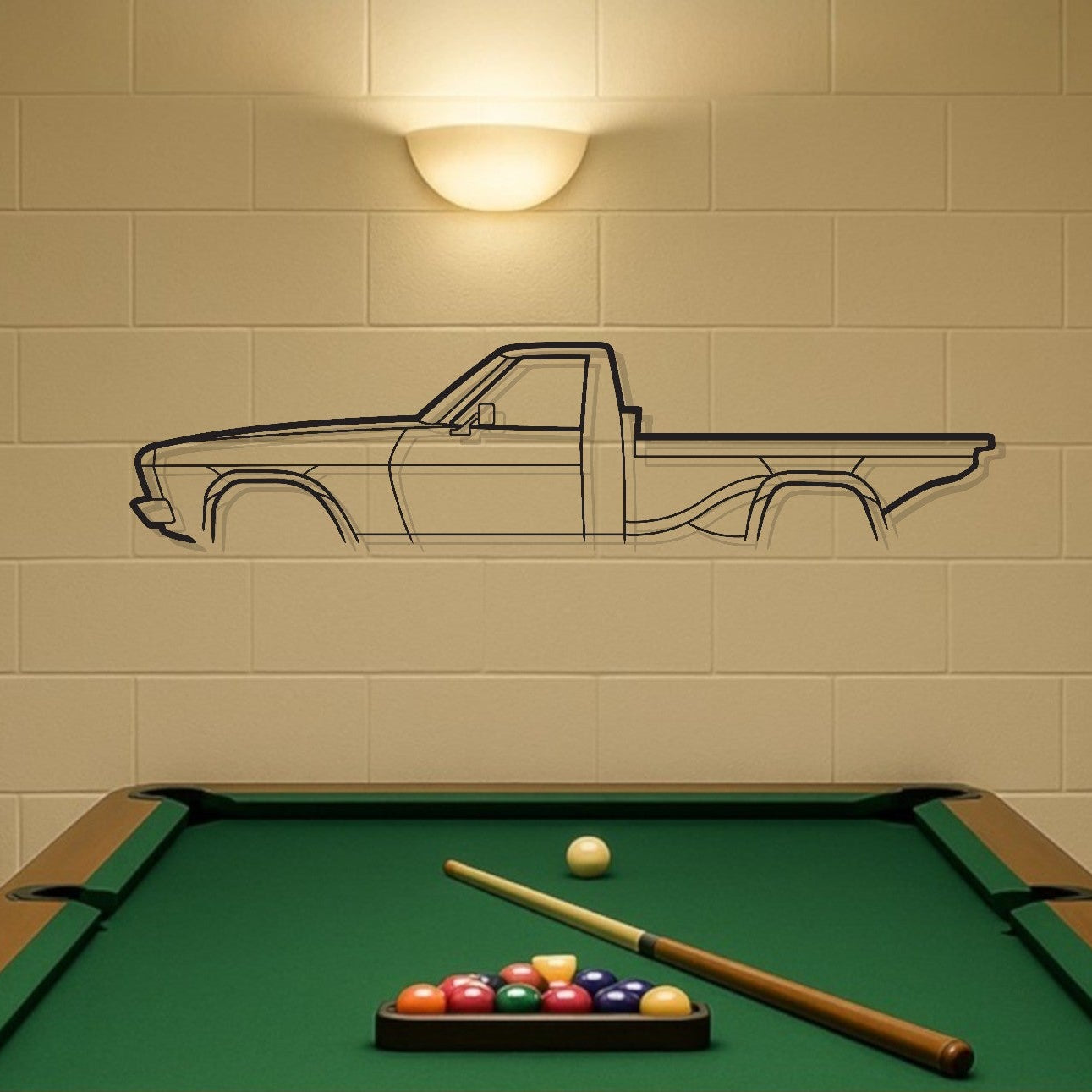 Holden Kingswood HQ 1 Tonner Metal Wall Art Silhouette