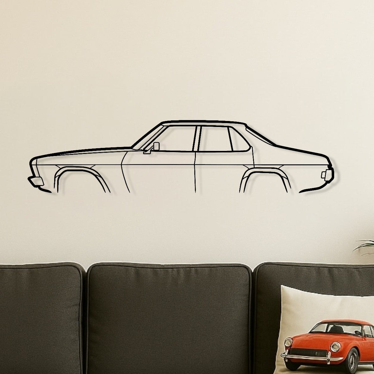 Holden Kingswood HQ 4 Door Metal Wall Art Silhouette