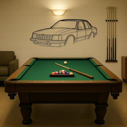 Holden Commodore VB Perspective Metal Wall Art Silhouette
