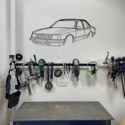Holden Commodore VB Perspective Metal Wall Art Silhouette