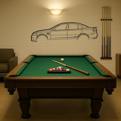 Holden Commodore VE SS Metal Wall Art Silhouette
