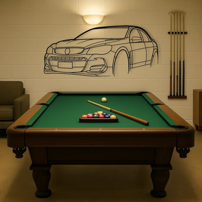 Holden Commodore VF SS Redline Perspective Metal Wall Art