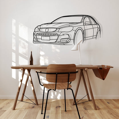 Holden Commodore VF SS Redline Perspective Metal Wall Art