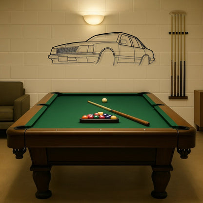 Holden Commodore VH Perspective Metal Wall Art Silhouette