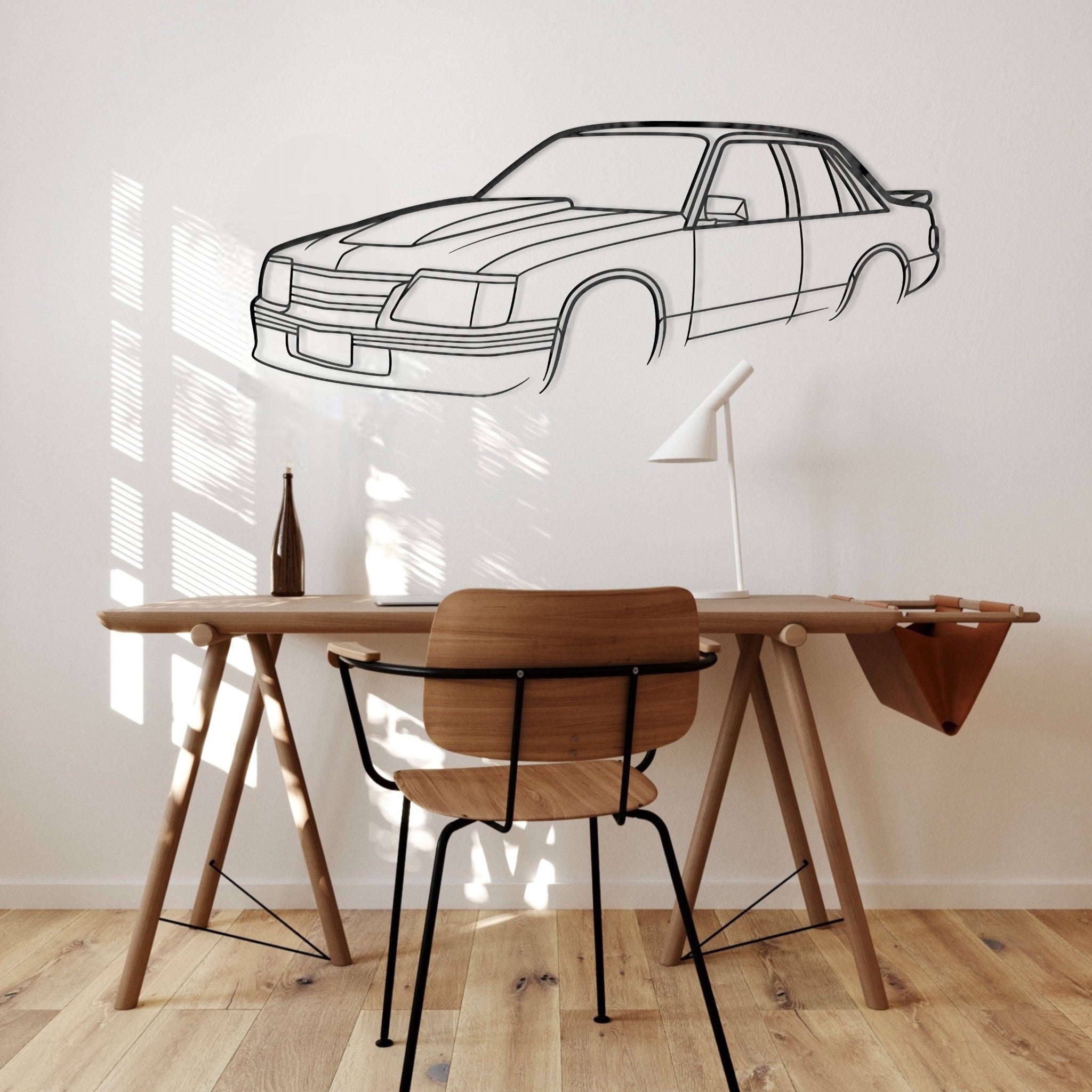 Holden Commodore VK SS Perspective Metal Wall Art Silhouette