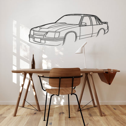 Holden Commodore VK SS Perspective Metal Wall Art Silhouette