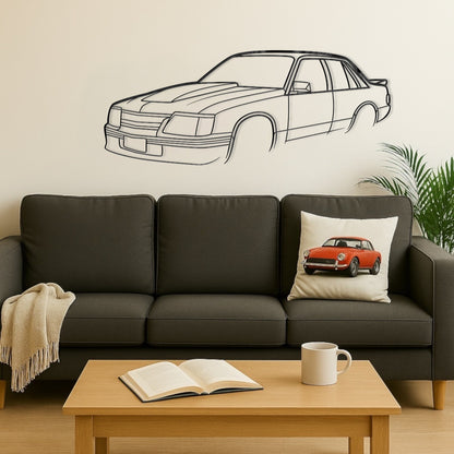 Holden Commodore VK SS Perspective Metal Wall Art Silhouette