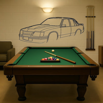 Holden Commodore VK SS Perspective Metal Wall Art Silhouette