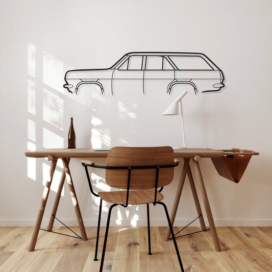 Holden HR Wagon metal wall art on bedroom, study wall