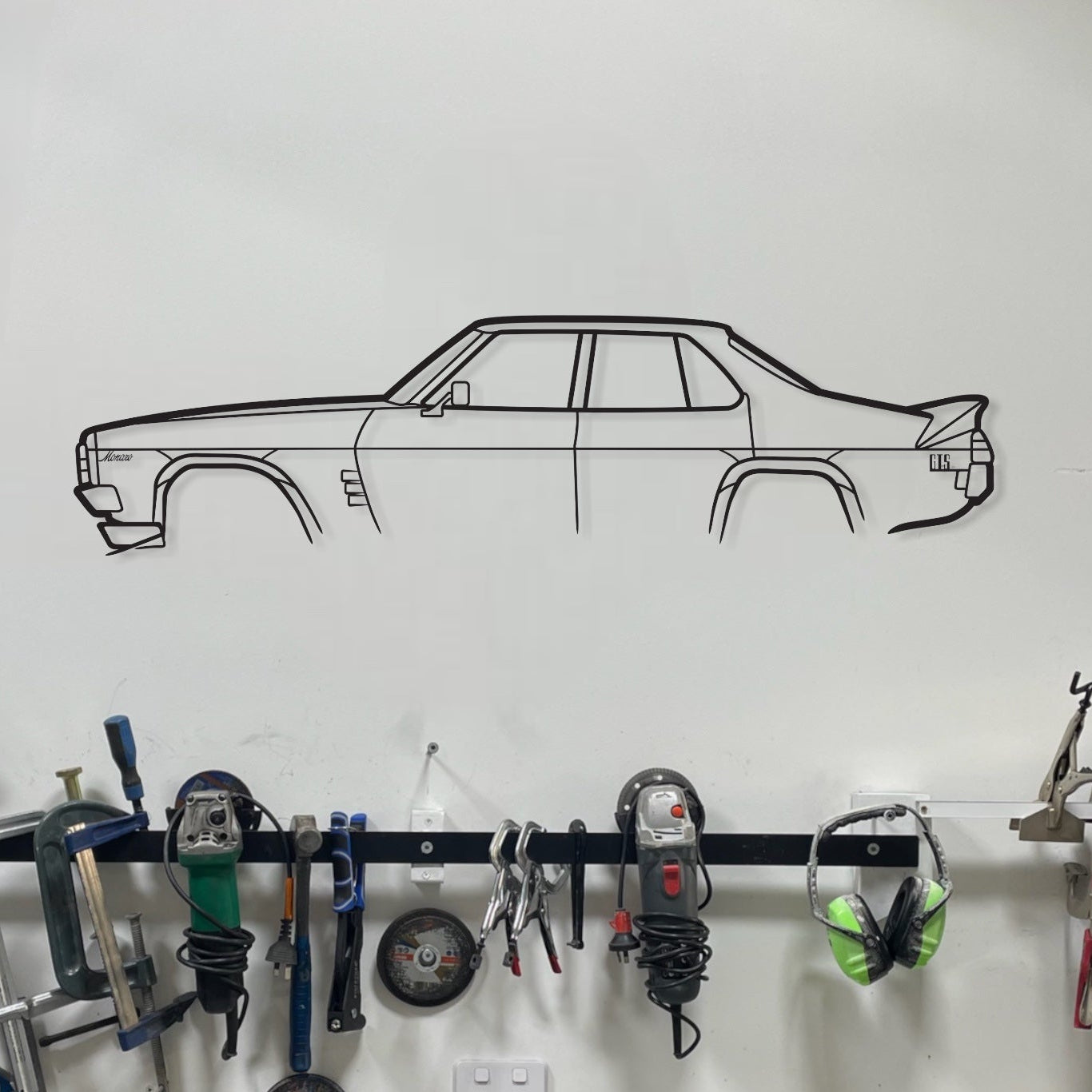 Holden Kingswood HJ GTS Monaro 4 Door Metal Wall Art Silhouette
