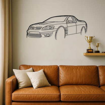 Holden VE Maloo UTE Metal Wall Art Perspective