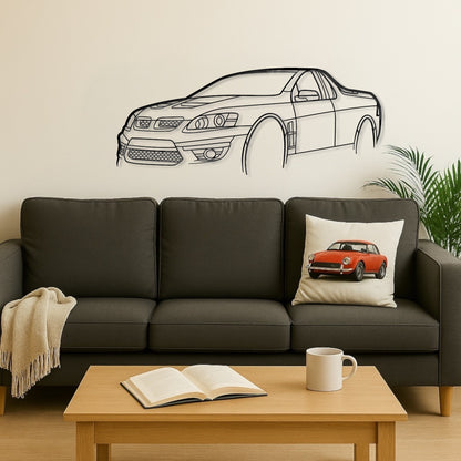 Holden VE Maloo UTE Metal Wall Art Perspective