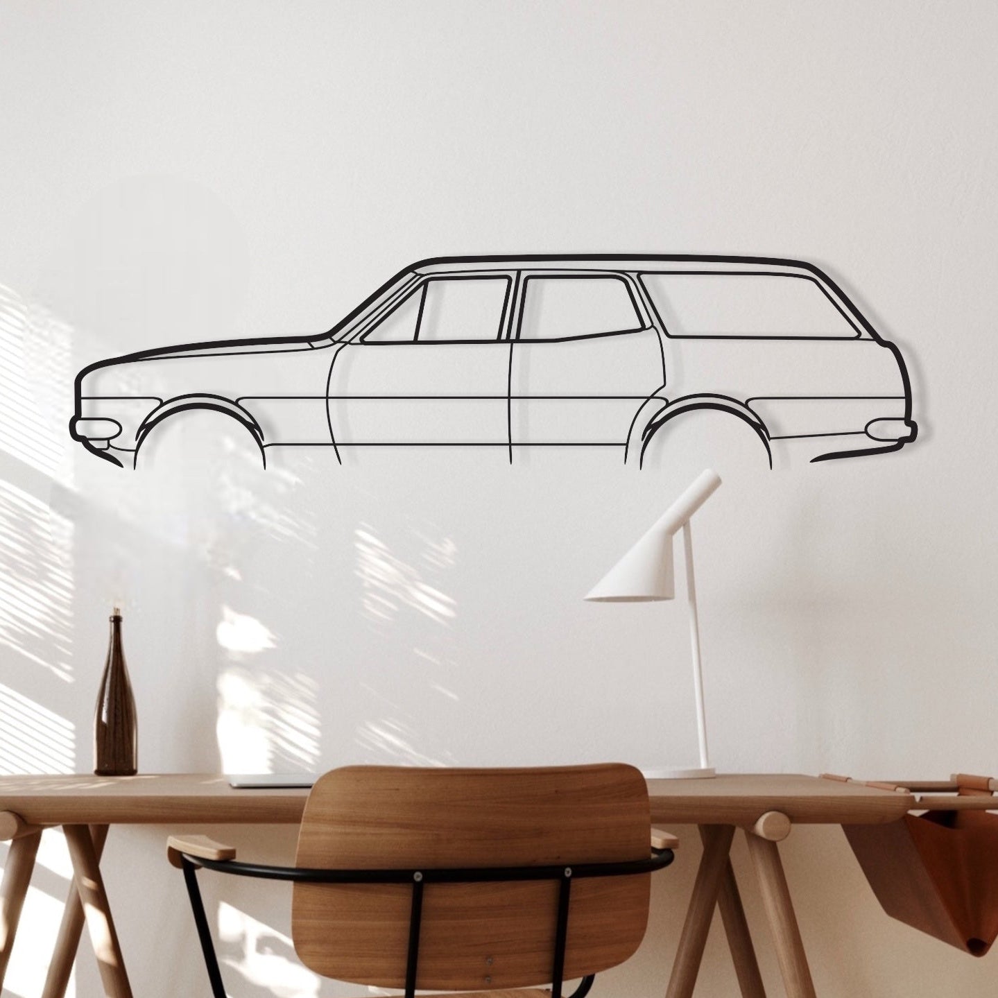 Holden HK Wagon Metal Wall Art Silhouette