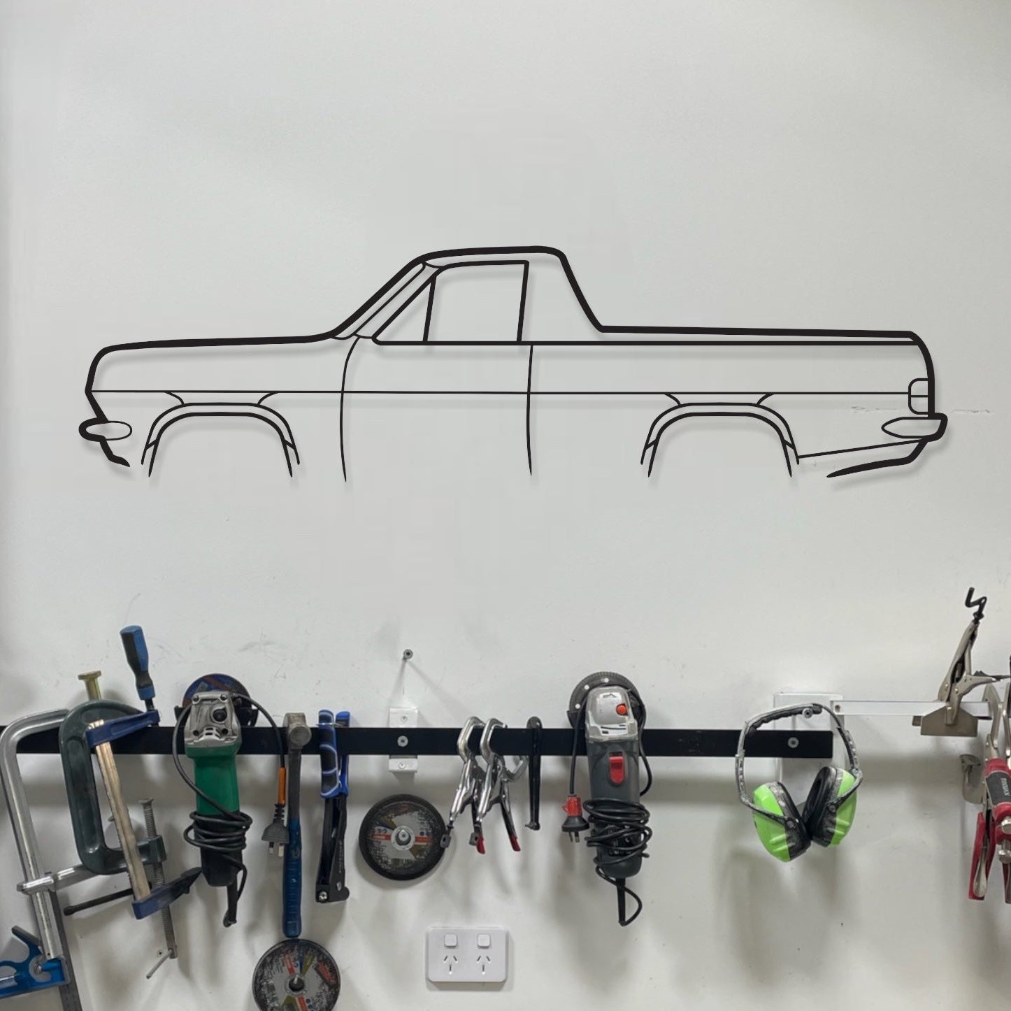 Holden HR UTE Metal Wall Art Silhouette