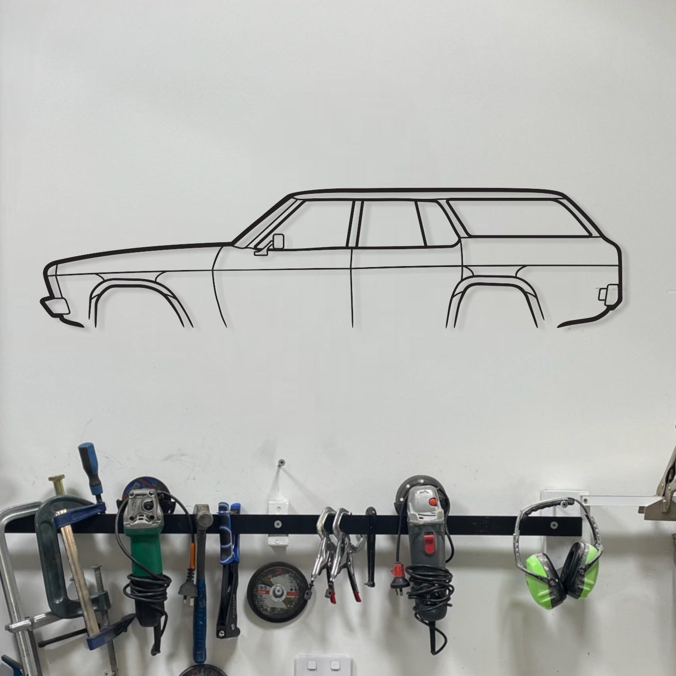 Holden Kingswood HQ Wagon Metal Wall Art Silhouette