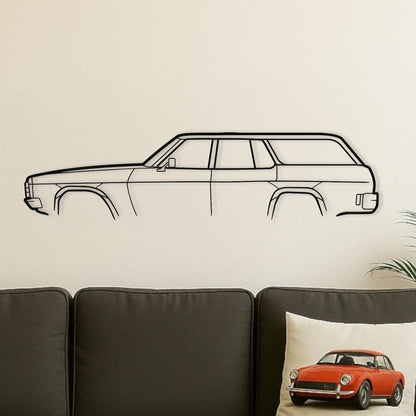 Holden Kingswood HZ Wagon Metal Wall Art Silhouette