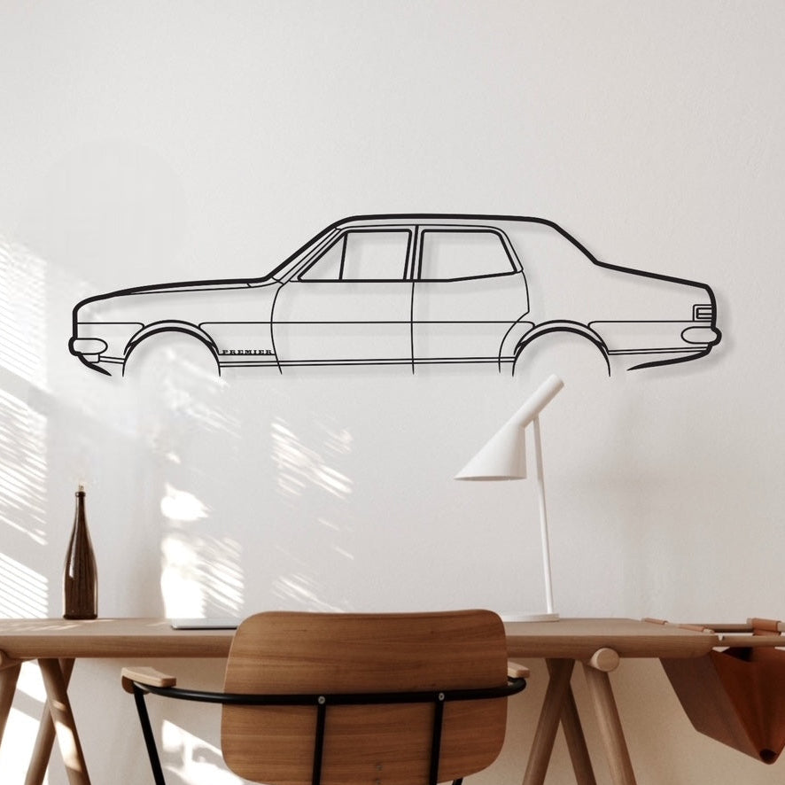 Holden HK Premier Sedan Metal Wall Art Silhouette