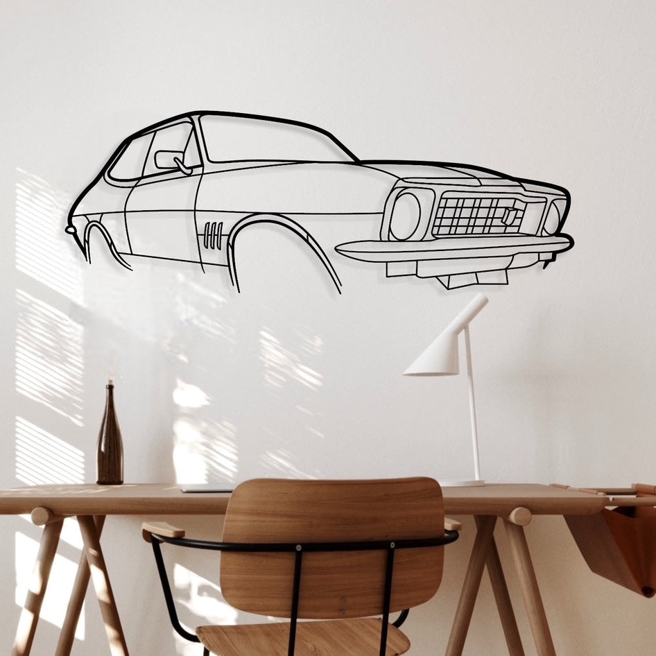 Holden Torana LJ XU1 Metal Wall Art Perspective Silhouette