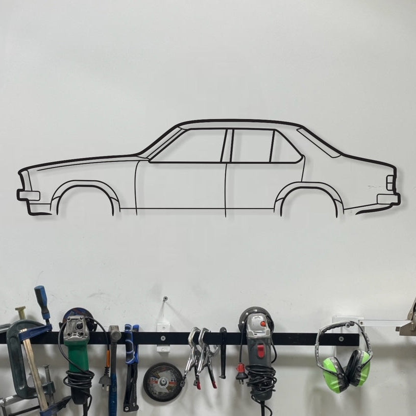 Holden Torana LX Sedan Metal Wall Art Silhouette