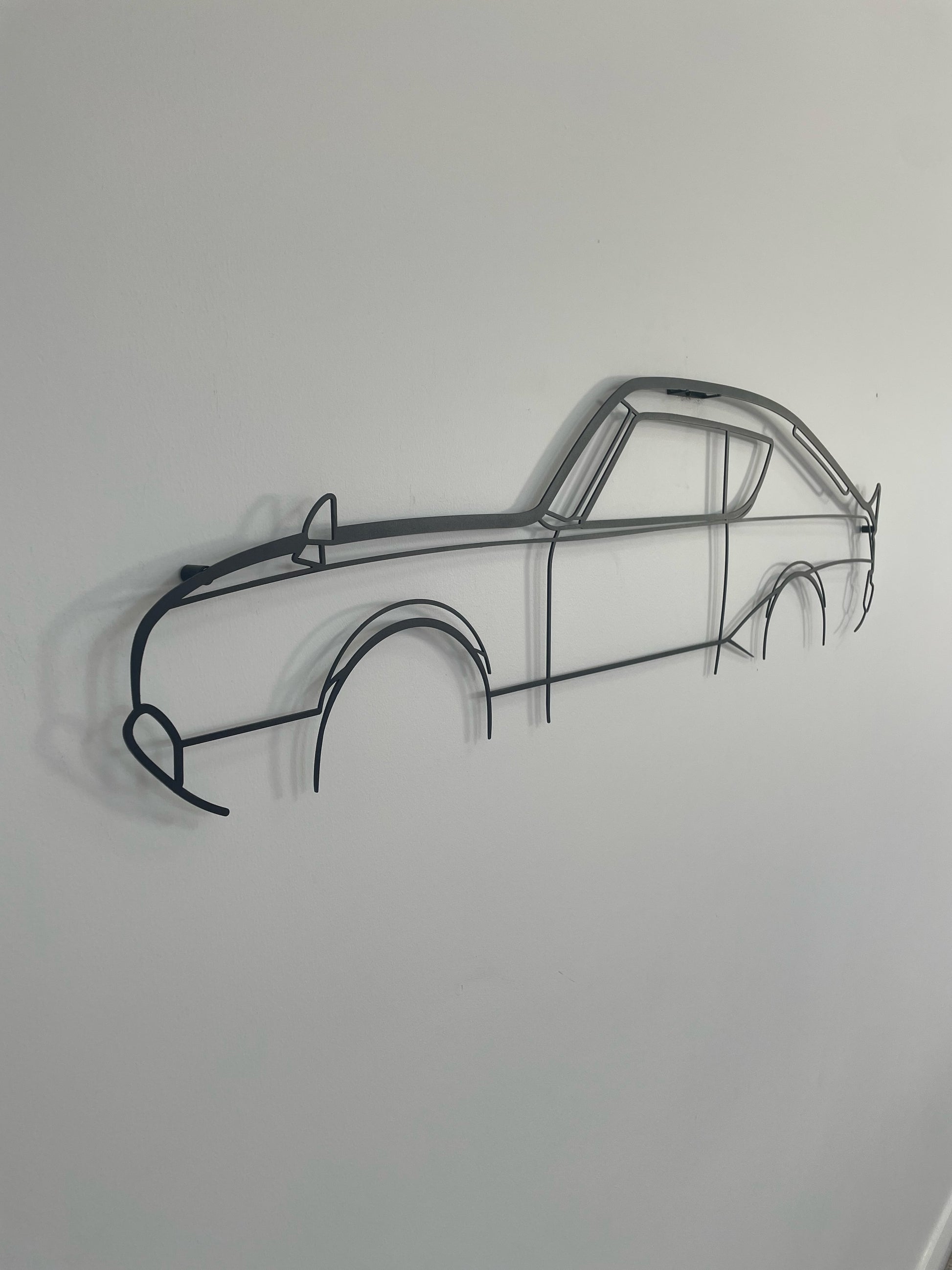 Side on of the large Nissan Skyline C11 GTR 2-Door wall art silhouette 