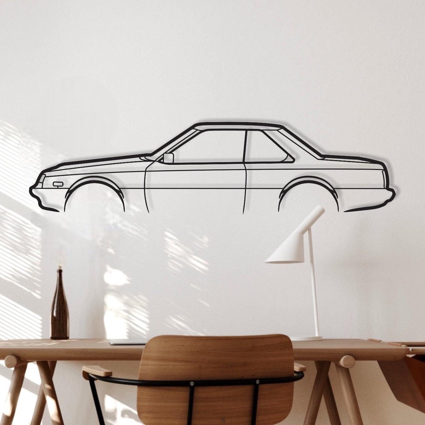 Nissan Skyline R31 GTS-R metal wall art on bedroom, study wall