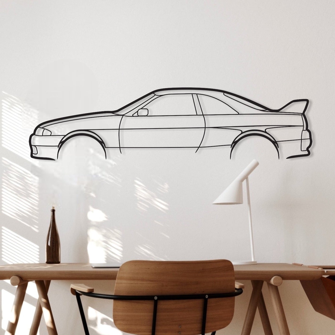 Nissan Skyline R33 GTR metal wall art on bedroom, study wall