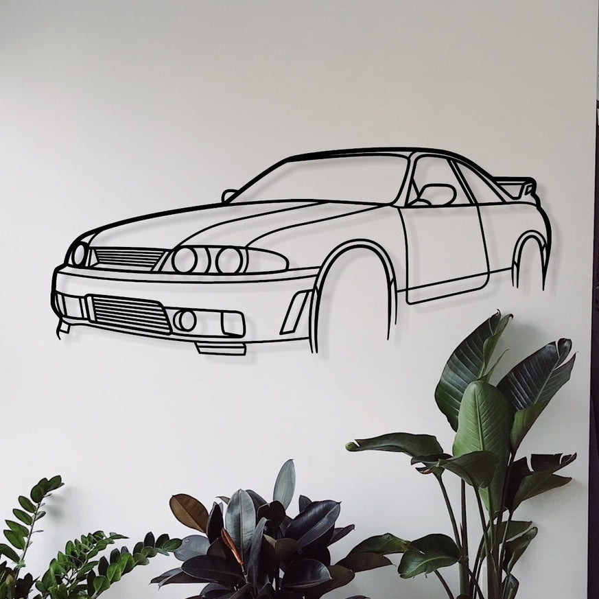 Nissan Skyline R33 GTR Perspective Metal Wall Art