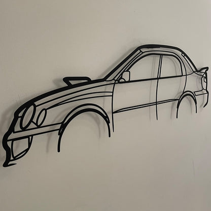 Subaru WRX Bug Eye Metal Wall Art