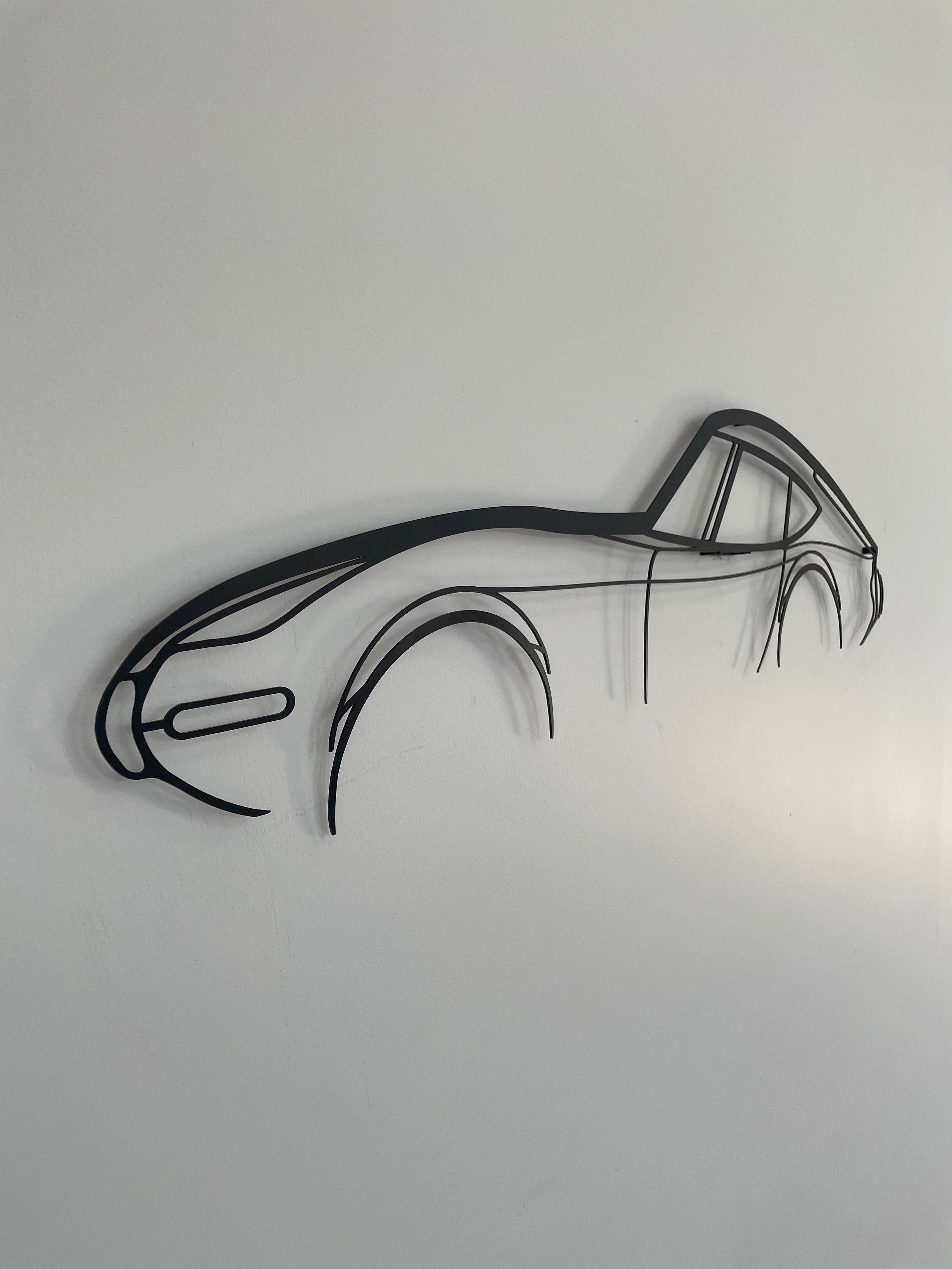 Side on of Toyota GT 2000 metal car wall decor