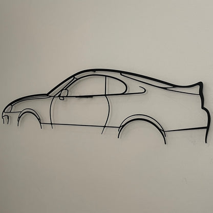 Toyota Supra MK4 Metal Wall Art