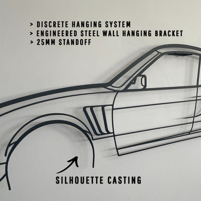 Datsun 1600 Wagon Metal Wall Art Silhouette