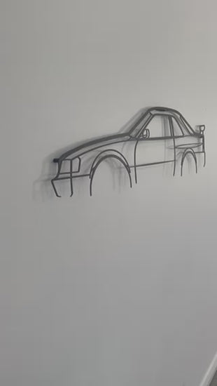 Side on and close up of the Nissan Skyline R34 GTR auto wall art